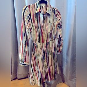 Beautiful, colorful, long sleeve dress